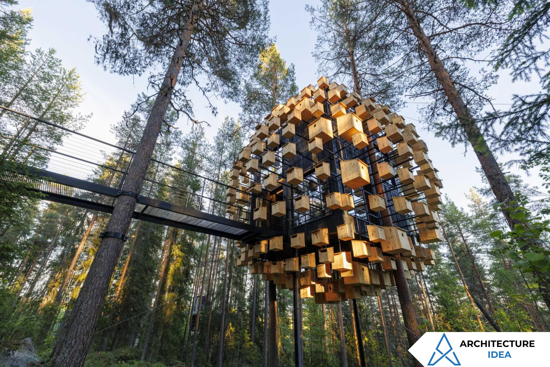 Experience the Magic of 350 Birdhouses in the Swedish Forest